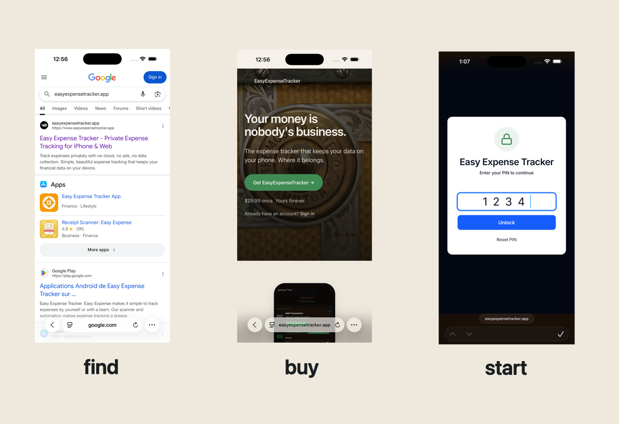 Find, get, and begin with EasyExpenseTracker